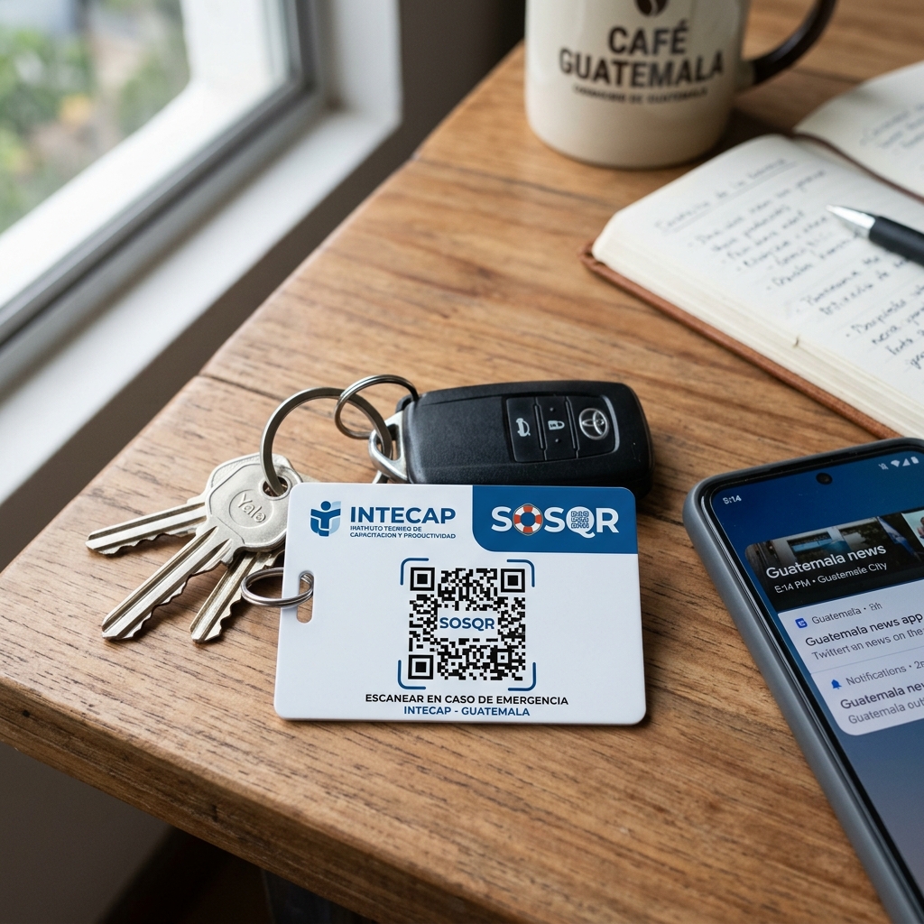 Llavero Sencillo y Práctico con Código QR